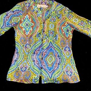 Colorful pattered blouse